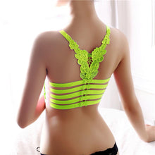 Breathable Tank Tops Women Fitness Halter Cropped Tanks Mesh Comfortable Strapless Bra Regata Feminina#121 SM6