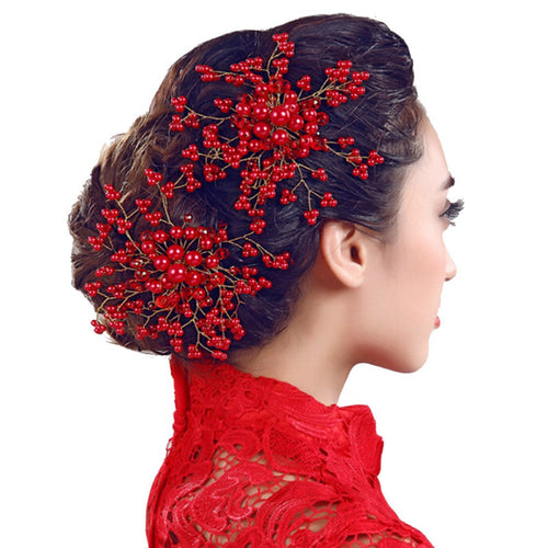 Bridal Wedding Hair Accessories Pearl Flower Tiara De Noiva Headpiece Crystal Headband For Bride Women Girl SM6