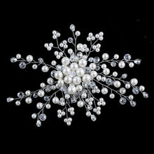 Bridal Wedding Hair Accessories Pearl Flower Tiara De Noiva Headpiece Crystal Headband For Bride Women Girl SM6