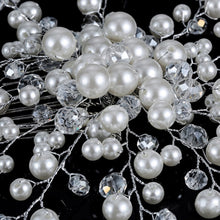 Bridal Wedding Hair Accessories Pearl Flower Tiara De Noiva Headpiece Crystal Headband For Bride Women Girl SM6