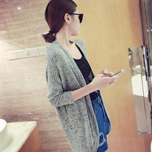Brief Women Loose Batwing Cardigan Hip Long Shirts Sweater Casual Knitted Outwear SM6