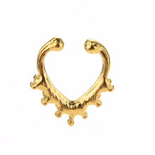 Bronze Nose Hoop Ring Sexy Fake Septum Nose Rings Faux Piercing Nose Studs Body Jewelry Gold Silver SM6
