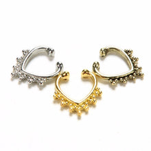 Bronze Nose Hoop Ring Sexy Fake Septum Nose Rings Faux Piercing Nose Studs Body Jewelry Gold Silver SM6