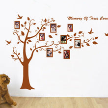Brown frame tree individuality creative household adornment wall stickers on the wall SM6