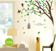 Brown tree cage sitting room TV setting wall decoration The third generation of removable wall stickers SM6