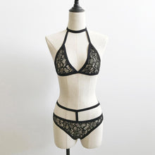 Bustier Crop Top Halter Lace Floral Hollow Out Sexy Lingerie Set Bandage Corset Breathable Tank Tops Lace Bralette#121 SM6