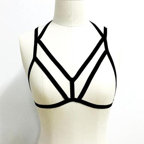 Bustier Haut Top Crossed Top Bandage Hollow Halter Girls Bra Crop Tops Strapless Women Sexy Lingerie #121 SM6