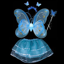 Butterfly Wing Wand Headband Tutu Skirts Cosplay Costume For Fairy Girl Kids Skirt SM6