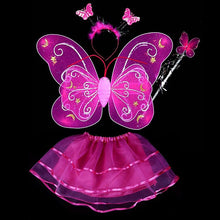 Butterfly Wing Wand Headband Tutu Skirts Cosplay Costume For Fairy Girl Kids Skirt SM6
