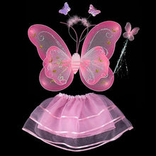 Butterfly Wing Wand Headband Tutu Skirts Cosplay Costume For Fairy Girl Kids Skirt SM6