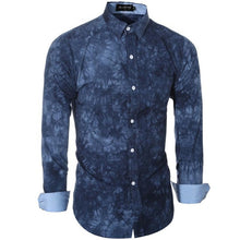 Camisa Denim Hombre Printing Long Sleeve Youth Slim Fit Denim Camiseta Masculina Mens Shirt Fashion Tops #C729 SM6