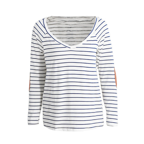 Camisas Femininas Long Sleeve Tshirt Women T Shirt Women Tops Poleras De Mujer Stripe T-shirt Blusa Lady Veste  SM6