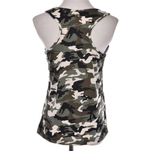 Camouflage Printed Tops Crops for Sleeveless Off Shoulder Sexy Shirt Women Backless Slim Fit Army Green Blusa Camis SM6
