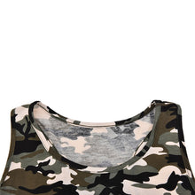Camouflage Printed Tops Crops for Sleeveless Off Shoulder Sexy Shirt Women Backless Slim Fit Army Green Blusa Camis SM6