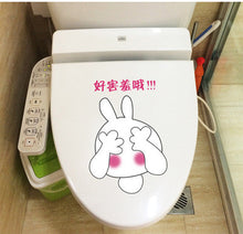 Can remove the sticker toilet closestool free stickers rabbit lovely posts SM6