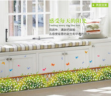 Can remove the transparent film The fence flowers and plants The line that play a base household adornment wall stickers SM6
