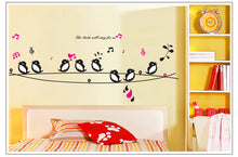 Can remove the wall sofa TV background decoration bird notes of the head of a bed wall posts SM6