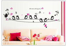 Can remove the wall sofa TV background decoration bird notes of the head of a bed wall posts SM6