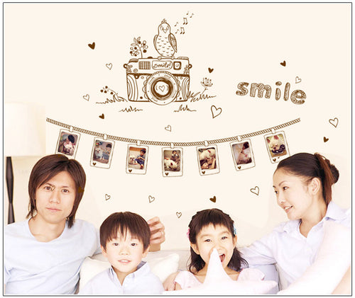 Can remove the wall stick a bedroom a sitting room sofa TV background photo frame stickers SM6