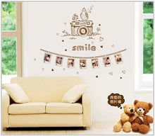 Can remove the wall stick a bedroom a sitting room sofa TV background photo frame stickers SM6