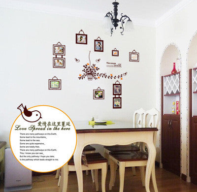 Can remove the wall stick sitting room cartoon romantic bedroom adornment can remove the TV setting wall SM6