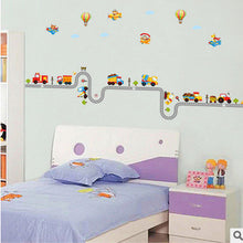 Can remove the wall stickers wholesale The kindergarten children room decoration on the wall Cartoon car stickers SM6