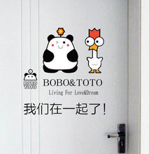 Can remove wall cartoon lovers background wall decorative wall stickers we are together SM6