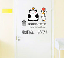 Can remove wall cartoon lovers background wall decorative wall stickers we are together SM6
