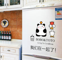 Can remove wall cartoon lovers background wall decorative wall stickers we are together SM6