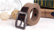 Canvas Belt Bdrif Solid Unisex Sports Knit Canvas Belts Automatic Square Buckle Waist Tactical Belt Relogio Masculino#B725 SM6