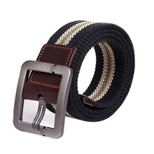 Canvas Belt Unisex Automatic Square Buckle Waist Strap Sports Knit Canvas Belts Cinturones Hombre#B725 SM6