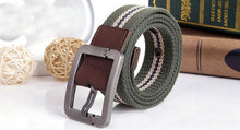 Canvas Belt Unisex Automatic Square Buckle Waist Strap Sports Knit Canvas Belts Cinturones Hombre#B725 SM6