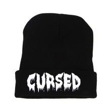 Cap Unisex Winter Black ZOMBIE CURSED UNICORN Beanie Hat And Snapback Gorros E Toucas #2458 SM6