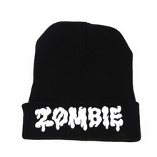 Cap Unisex Winter Black ZOMBIE CURSED UNICORN Beanie Hat And Snapback Gorros E Toucas #2458 SM6