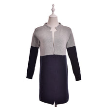 Cardigan Women Plus Size Long Patchwork Thick Wool Sweater SM6