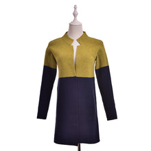 Cardigan Women Plus Size Long Patchwork Thick Wool Sweater SM6