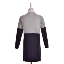 Cardigan Women Plus Size Long Patchwork Thick Wool Sweater SM6