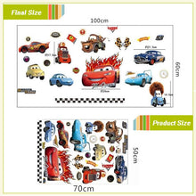 Cars wall stickers kids room decoration 8091. adesivos de paredes home decal animal mural art print movie poster 3.5 SM6