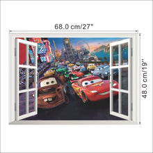 Cartoon Car Wall Stickers for kids Room Children Boy Bedroom Wall Decals Window poster wall sticker Poster Kids Gift Home Decor SM6
