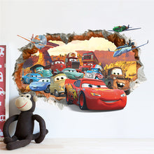 Cartoon Car Wall Stickers for kids Room Children Boy Bedroom Wall Decals Window poster wall sticker Poster Kids Gift Home Decor SM6
