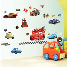Cartoon Car Wall Stickers for kids Room Children Boy Bedroom Wall Decals Window poster wall sticker Poster Kids Gift Home Decor SM6