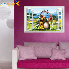 Cartoon Insects window wall stickers for kids rooms ZooYoo1402 decorative adesivo de parede removable pvc wall decal 3.5 SM6