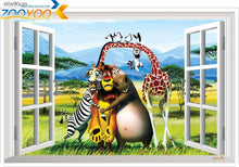 Cartoon Insects window wall stickers for kids rooms ZooYoo1402 decorative adesivo de parede removable pvc wall decal 3.5 SM6