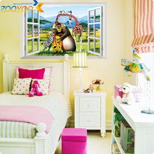 Cartoon Insects window wall stickers for kids rooms ZooYoo1402 decorative adesivo de parede removable pvc wall decal 3.5 SM6