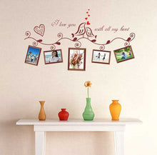 Cartoon Lover Birds Wall Sticker Decor Mural Home Decal Removable Photo Frame SM6