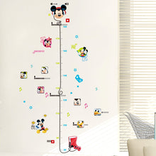 Cartoon Mouse Height Measure Wall Stickers Decals Living room Bedroom Nursery Height Ruler Chart Room Decoration Poster Mural SM6