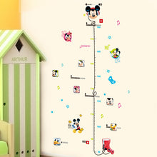 Cartoon Mouse Height Measure Wall Stickers Decals Living room Bedroom Nursery Height Ruler Chart Room Decoration Poster Mural SM6