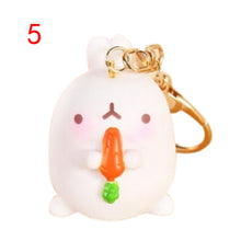 Cartoon Otato Bunny Decor Fat Rabbit Keychain Keyring Bag Gift Pendant Key Chain SM6
