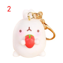 Cartoon Otato Bunny Decor Fat Rabbit Keychain Keyring Bag Gift Pendant Key Chain SM6