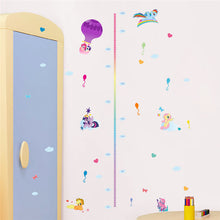 Cartoon Ponies Height Measure Chart Wall Stickers For Kids Rooms My Little Pony Wall Decal movie wall art animal decals SM6
